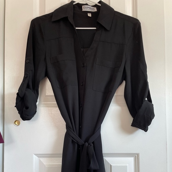 Robe Chemisier Express Portofino Avec Col à Gemmes - Taille XS - Occasion En Très Bon état